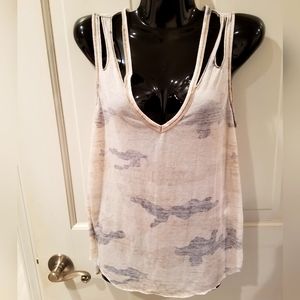Express One Eleven tie dyed top with design